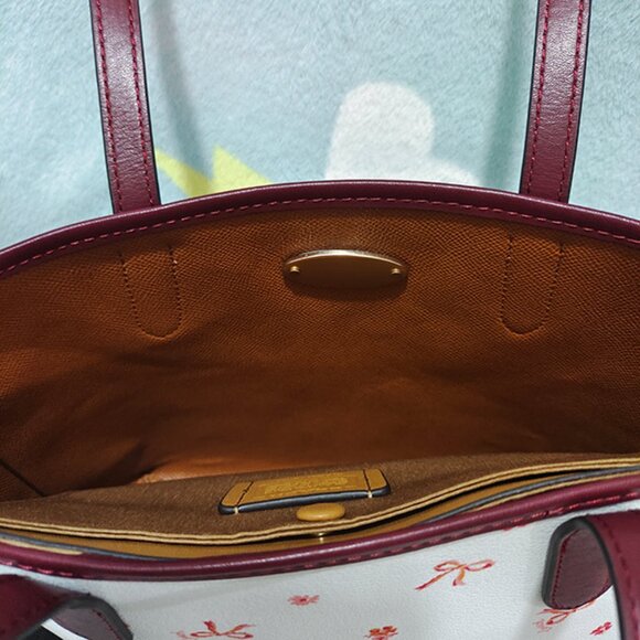Coach Mini City Tote With Bow Tie Print - Picture 10 of 10